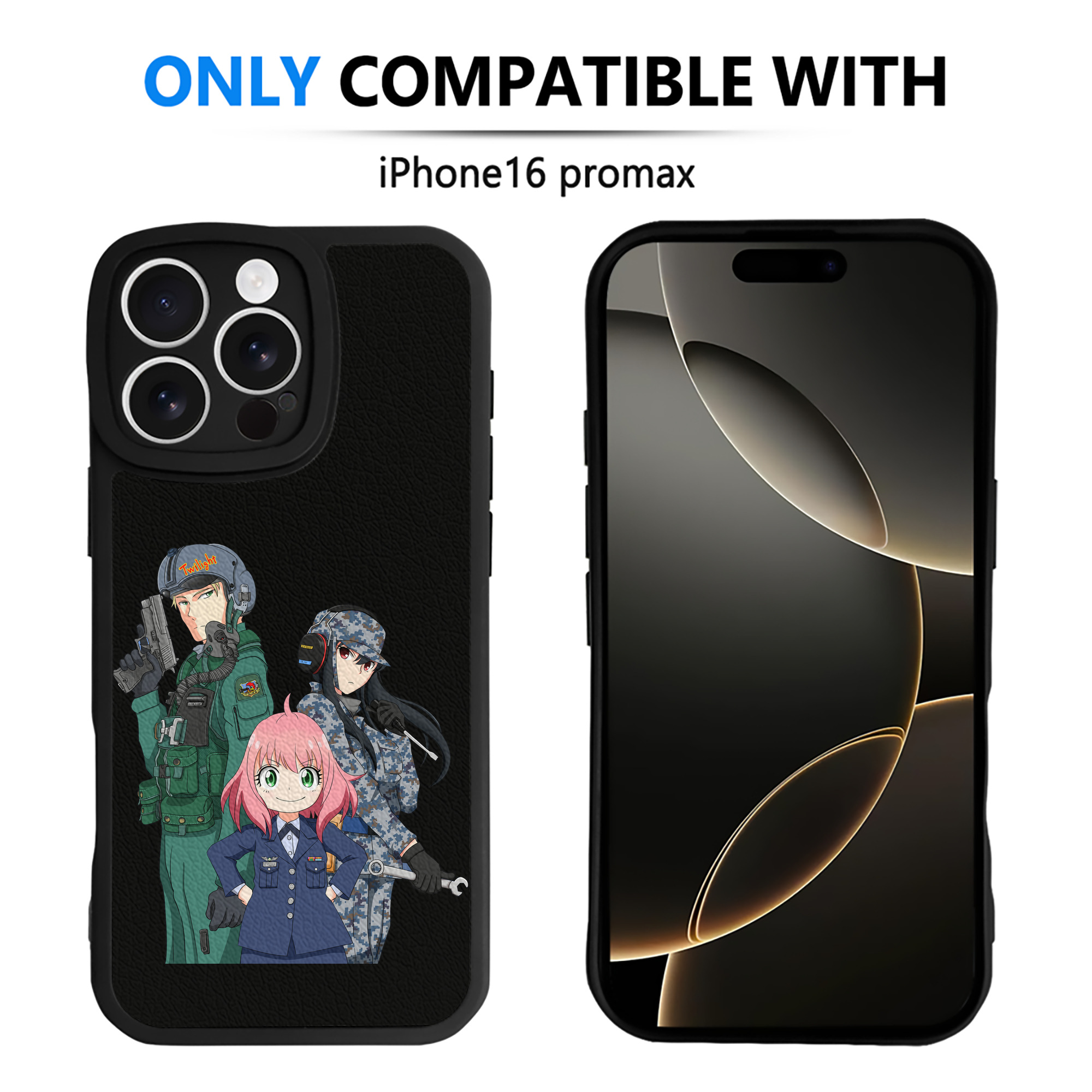（画像用） SPY×FAMILY间谍家家酒 【iPhone 16シリーズ対応】シリコンスマホケース（レザー調） 材質：シリコン